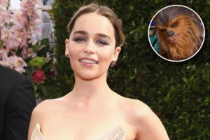 Han Solo: Emilia Clarke condivide un video con Chewbecca per ringraziare i followers