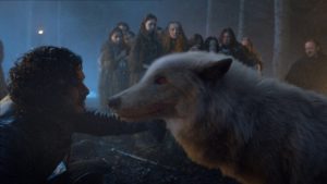 Game of Thrones: rimossa una scena con Jon Snow e Spettro nell’episodio 7×02
