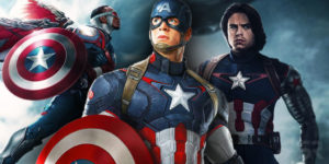 Capitan America, Bucky, Sam, Falcon