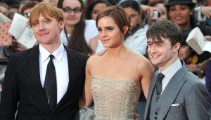 Daniel Radcliffe, Rupert Grint ed Emma Watson